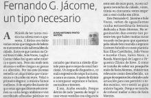 Fernando G. Jácome, un tipo necesario